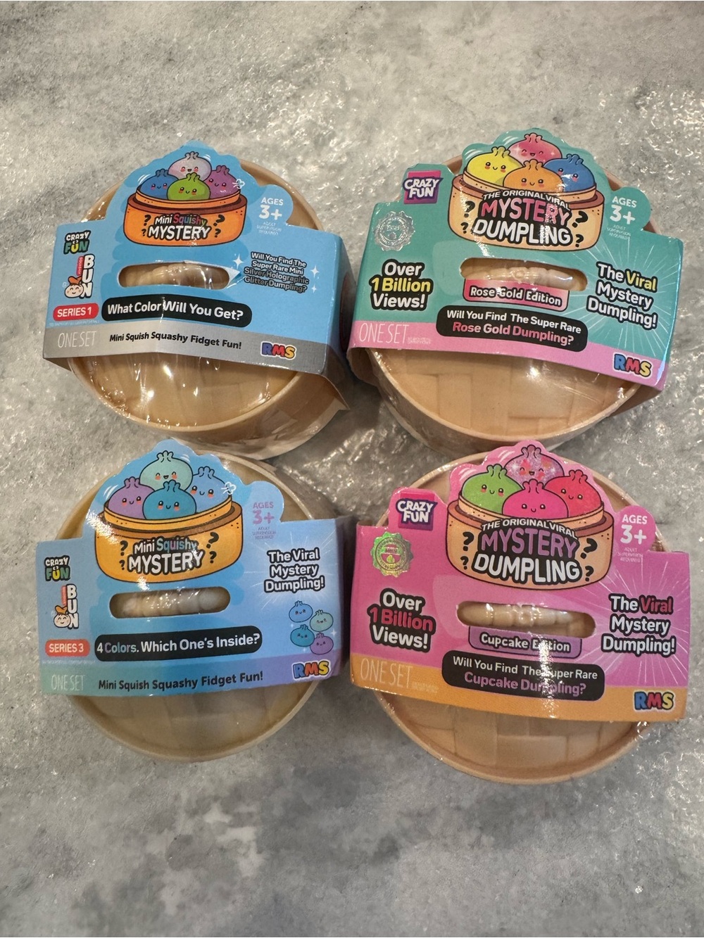 Mystery Dumpling Mini Squishy Party Favors - Assorted Colors